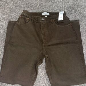 NWT Abercrombie Curve Love High Rise 90s Straight Jeans